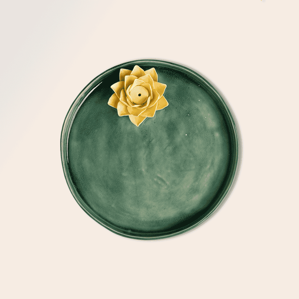 Lotus Flower Pooja Thali