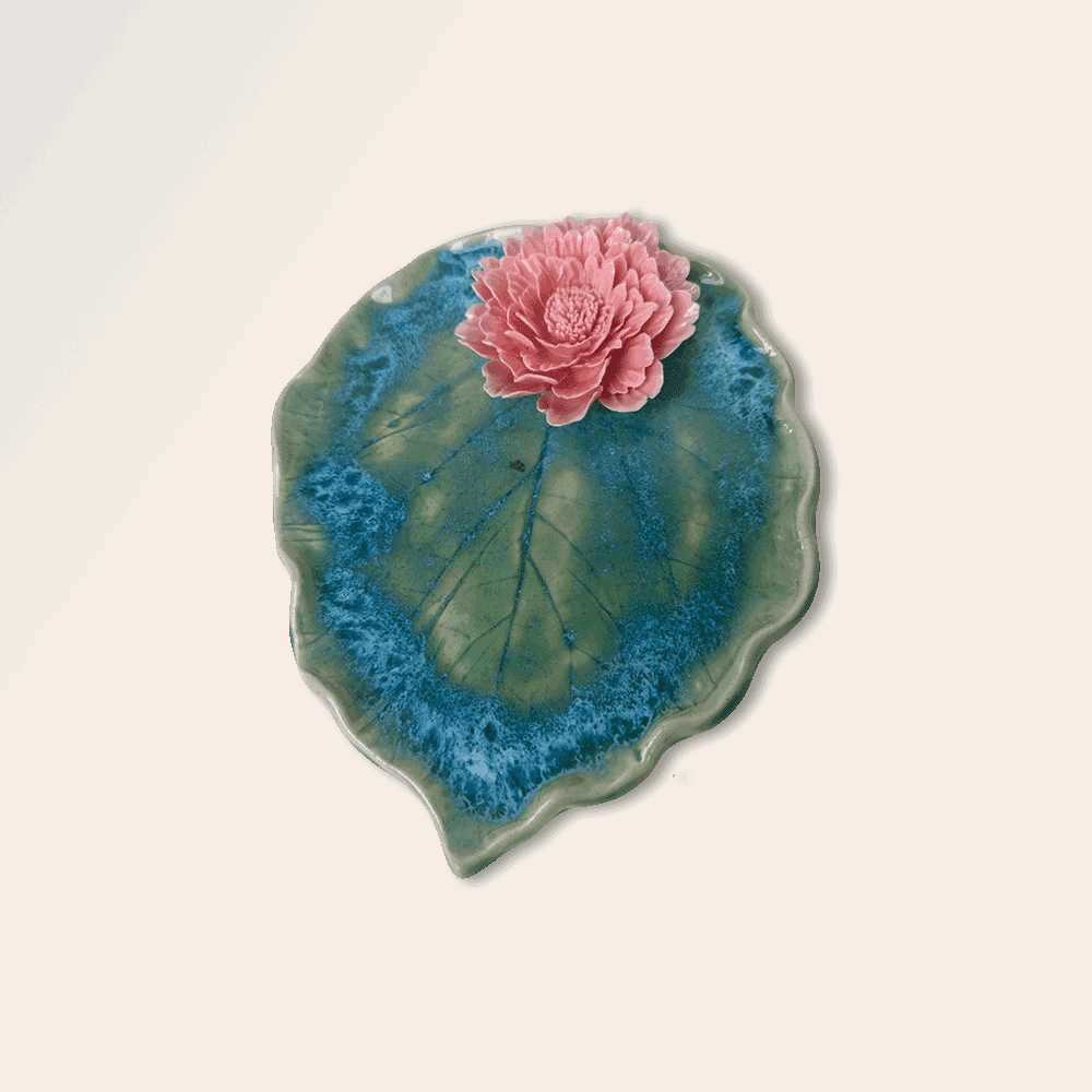 Peony Leaf Plate