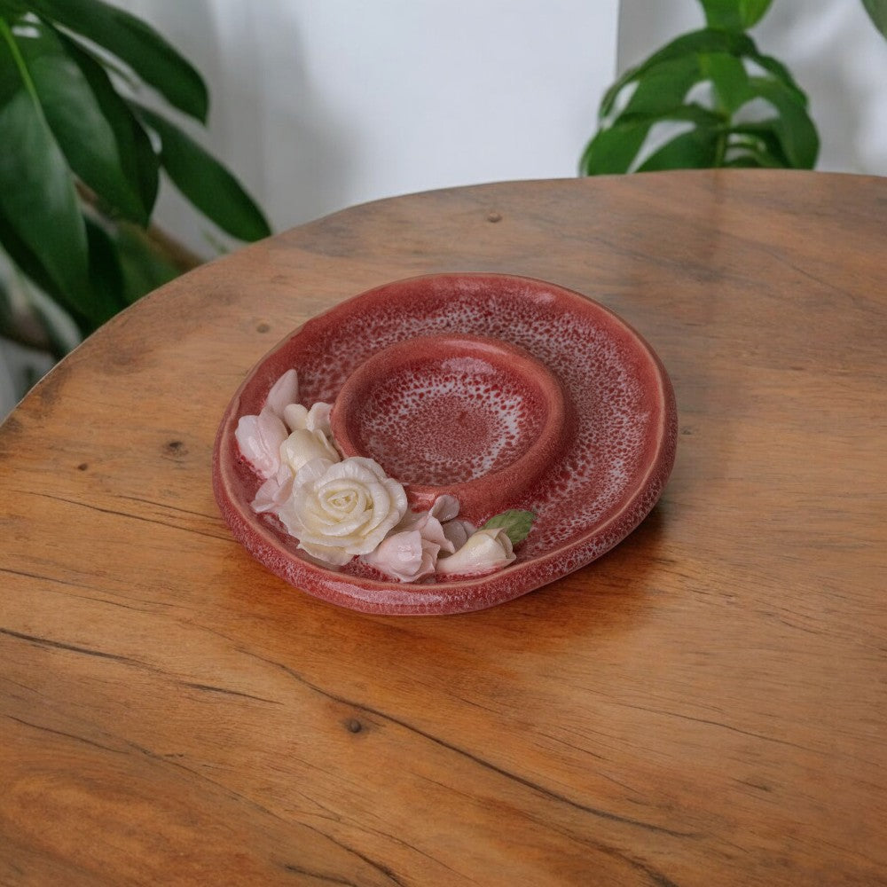 Classic Floral Tea Light Candle Holder