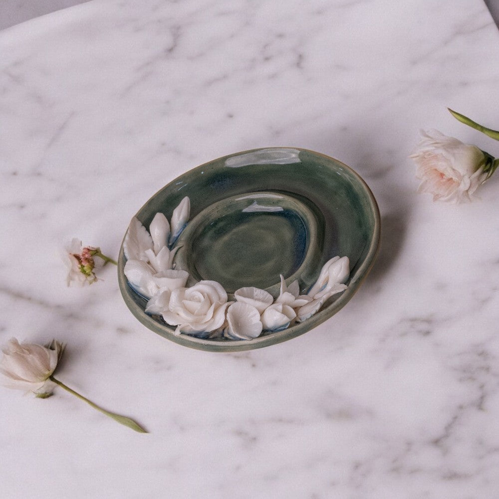 Classic Floral Tea Light Candle Holder