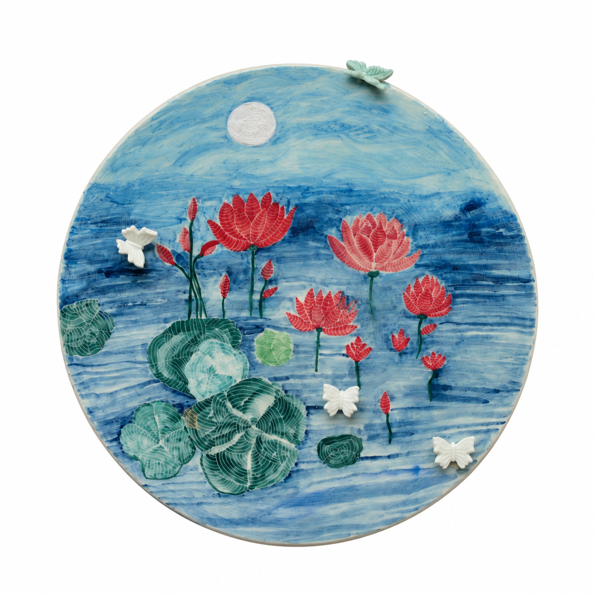 Floral Perch Wall Plate
