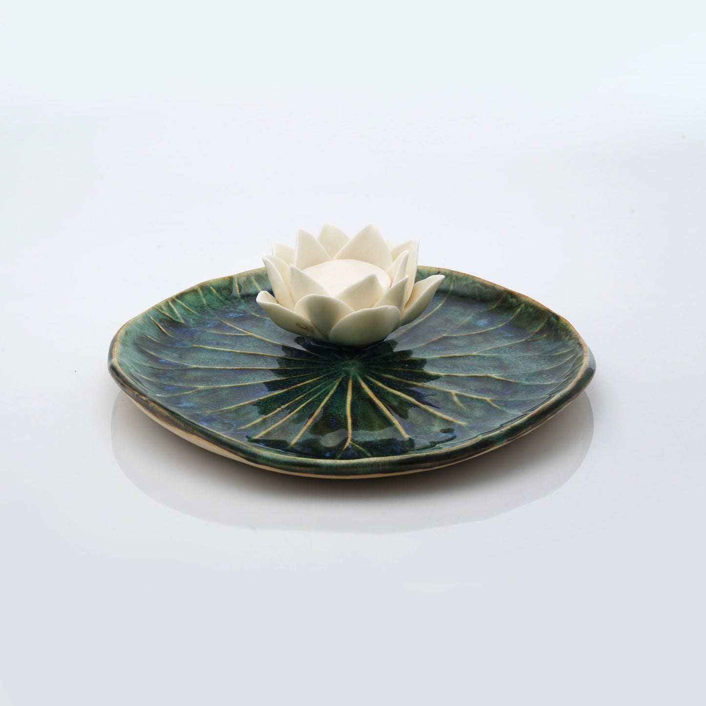 Lotus Leaf Tea Light Candle Holder