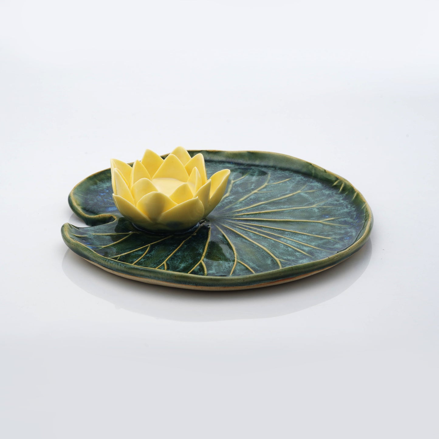 Lotus Leaf Tea Light Candle Holder