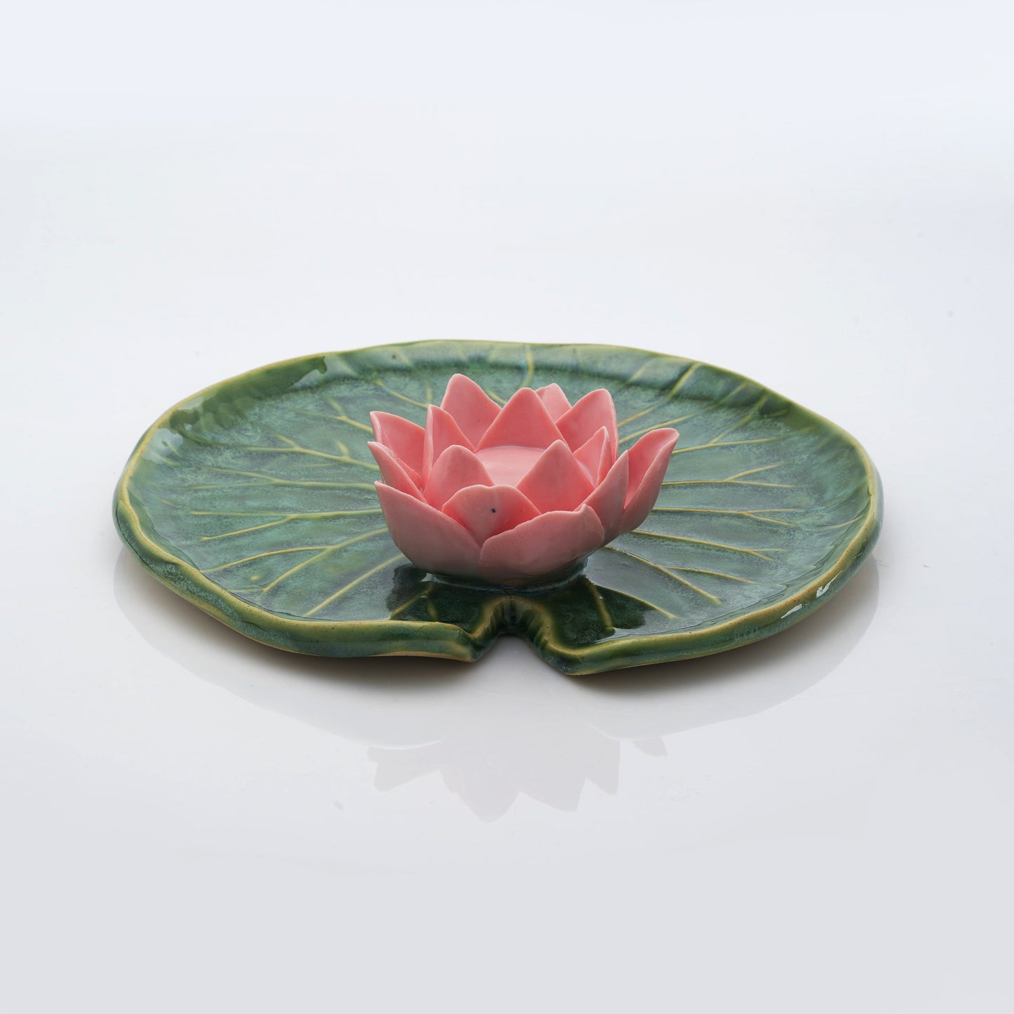 Lotus Leaf Tea Light Candle Holder