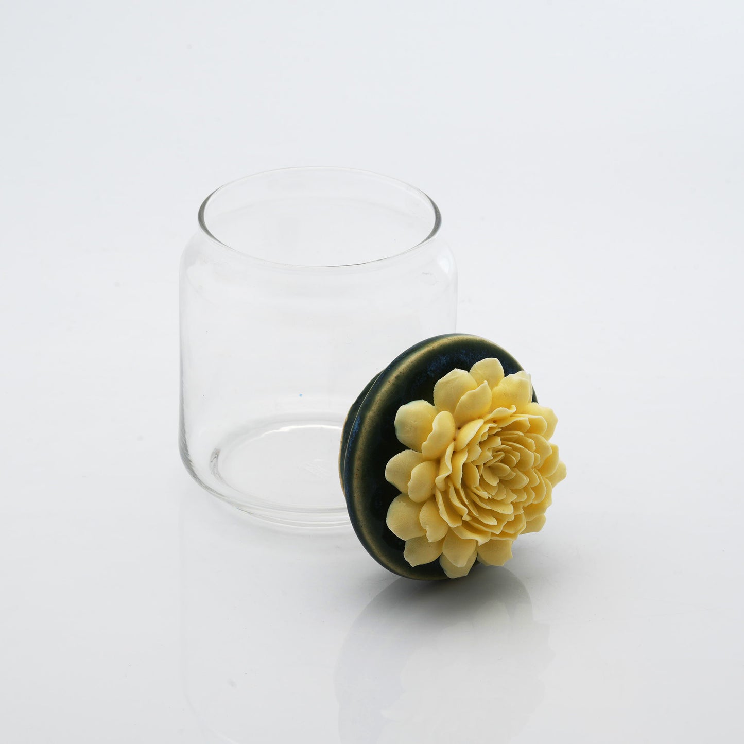 Gardenia Glass Candle Jar