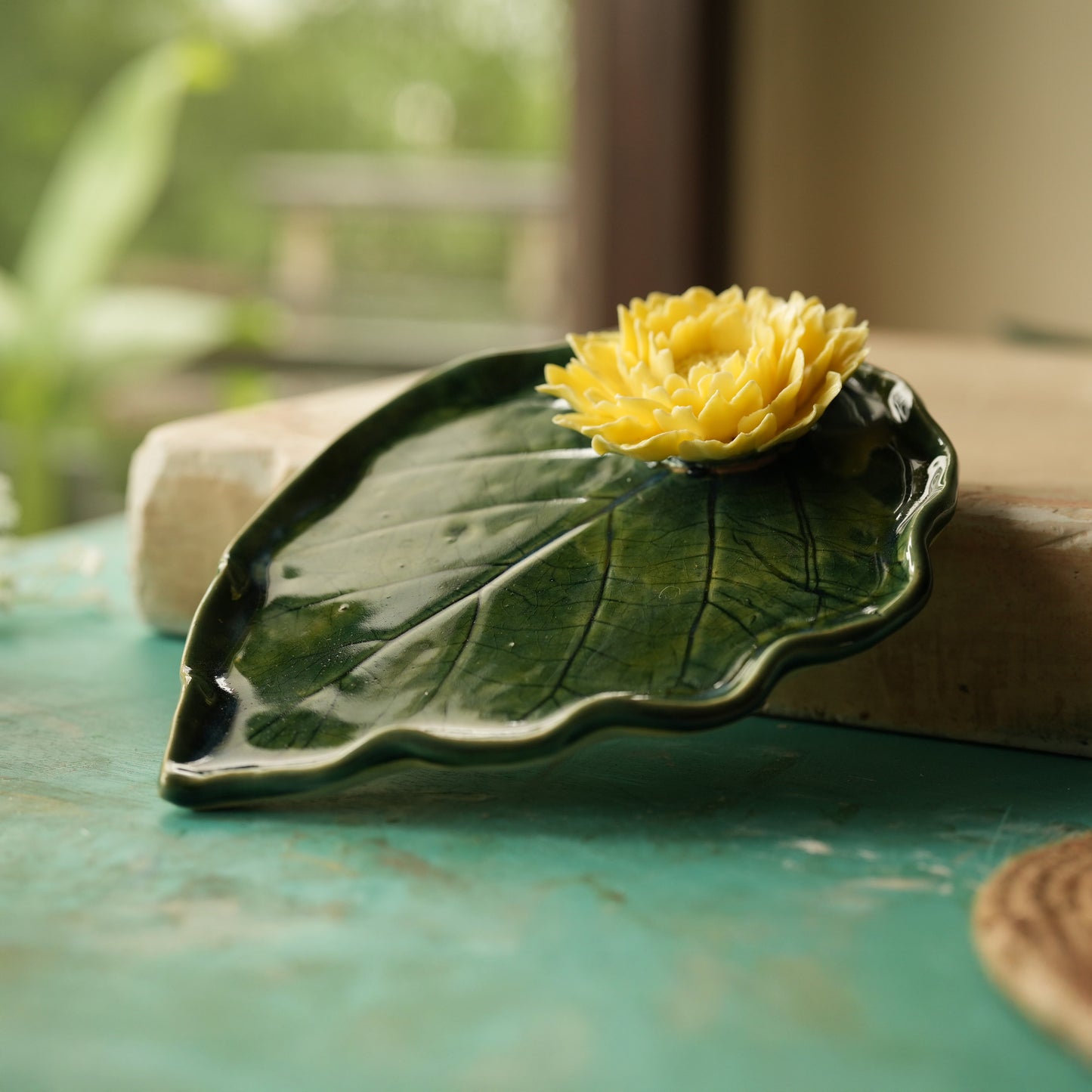 Peony Leaf Plate