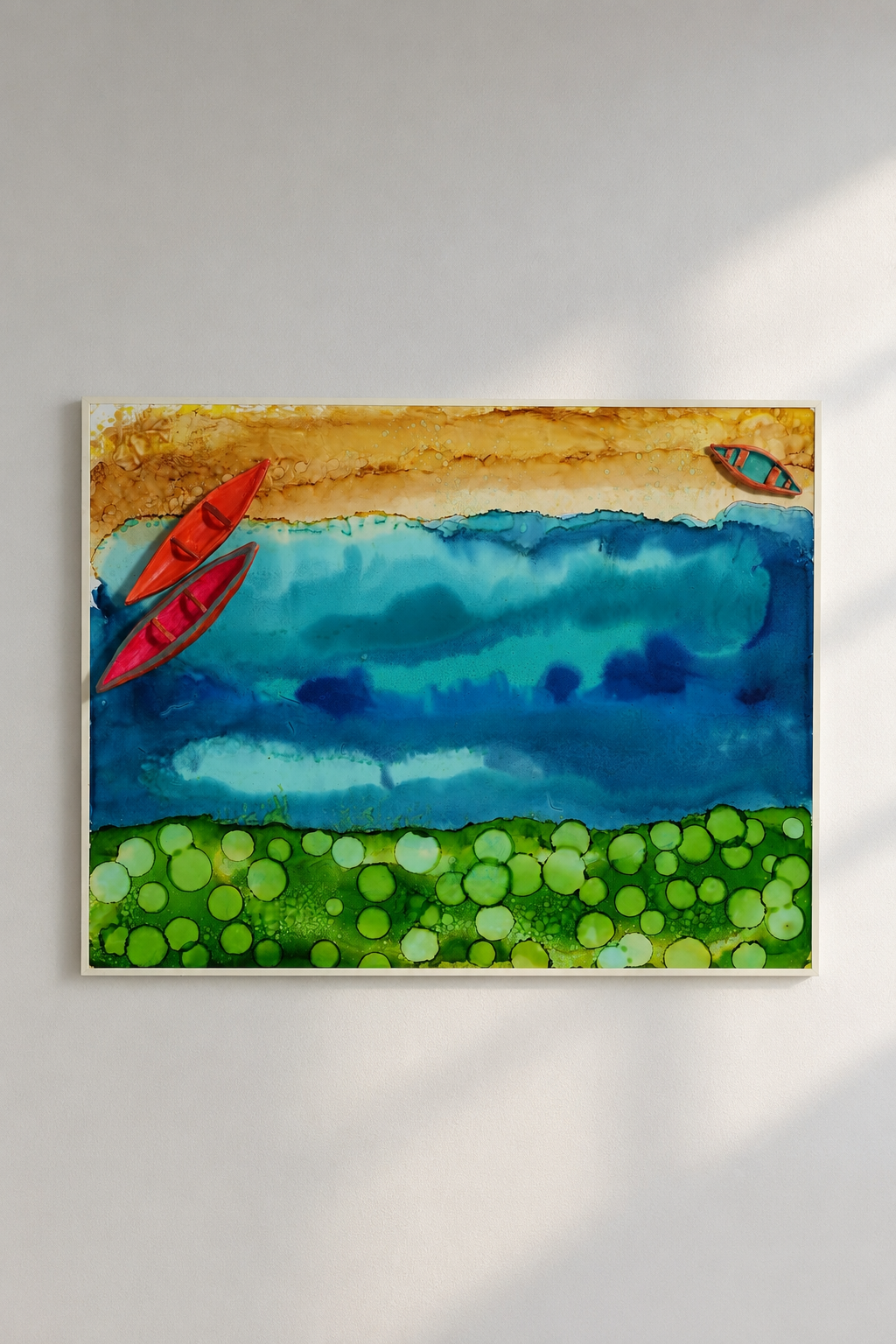 Sailing Stillness Wall Painting