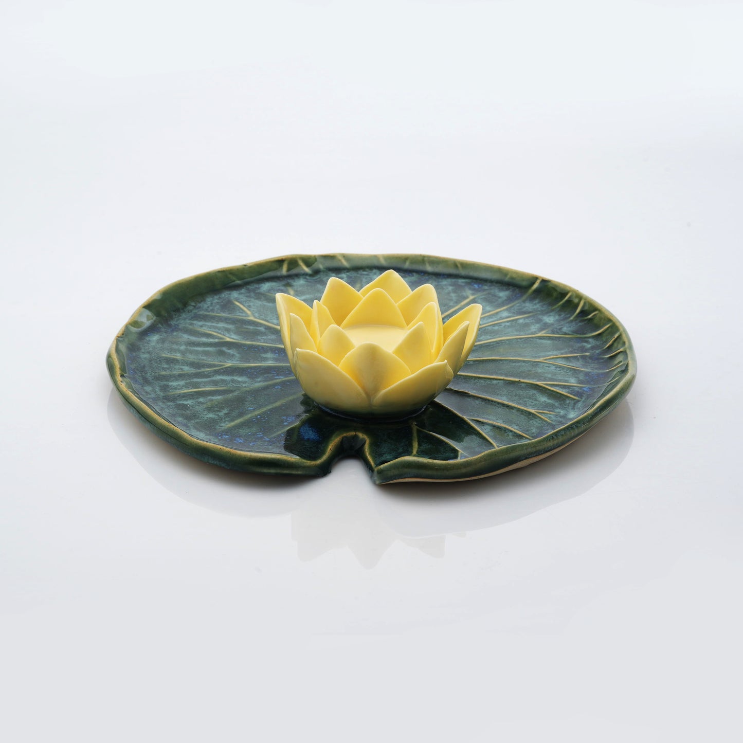Lotus Leaf Tea Light Candle Holder