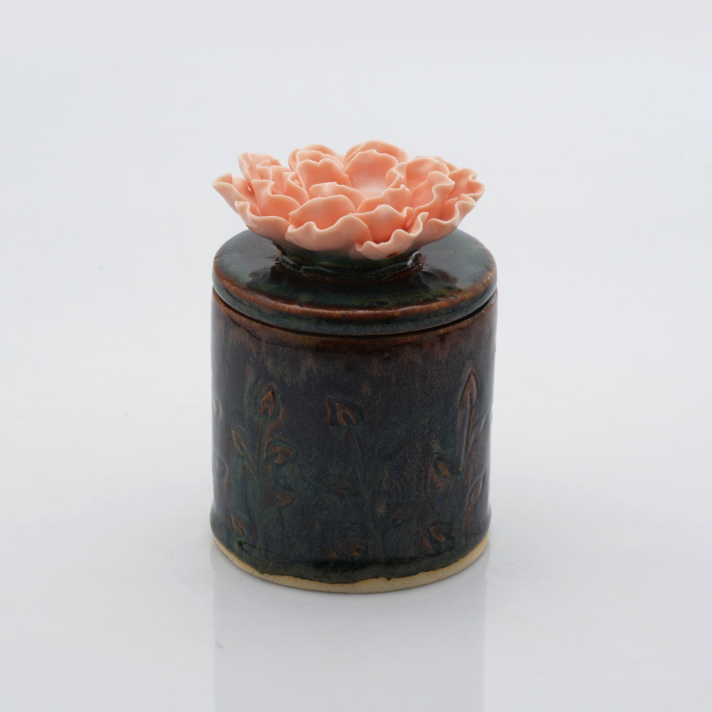 Peony Flower Candle Jar