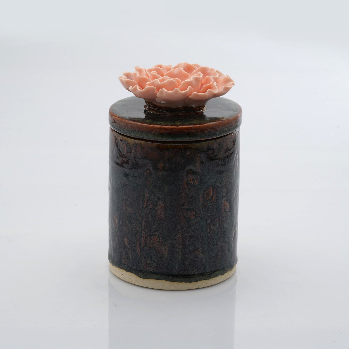 Peony Flower Candle Jar