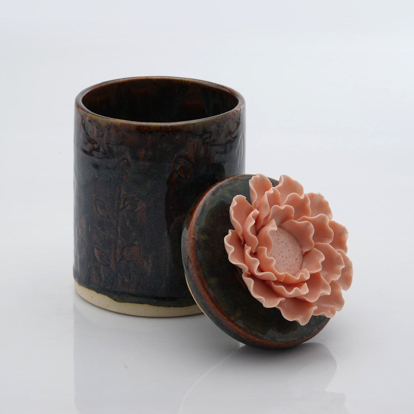 Peony Flower Candle Jar