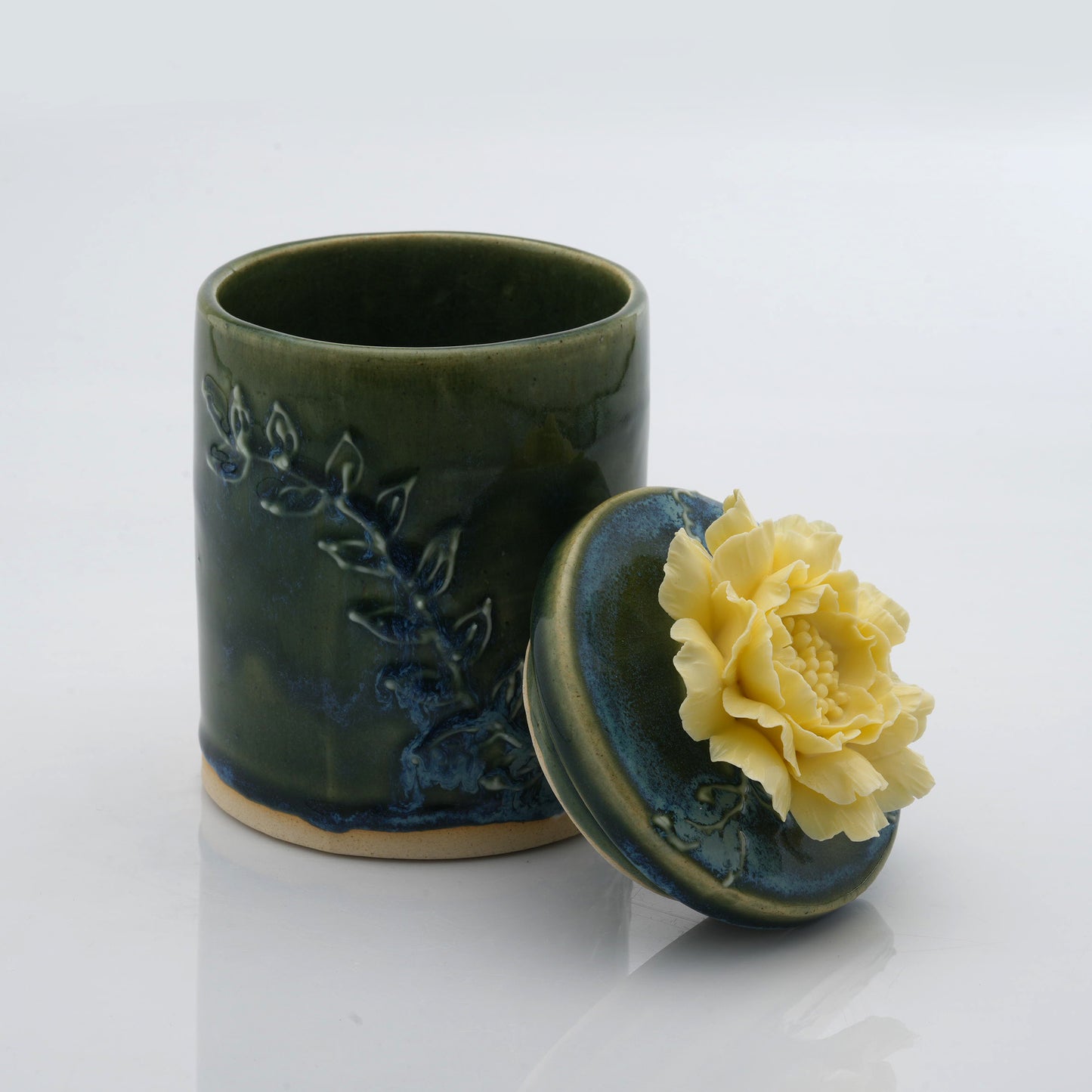 Peony Flower Candle Jar
