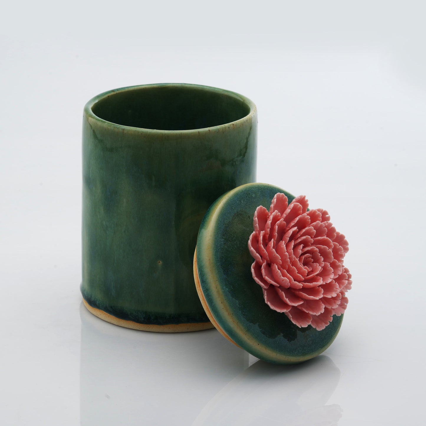 Peony Flower Candle Jar