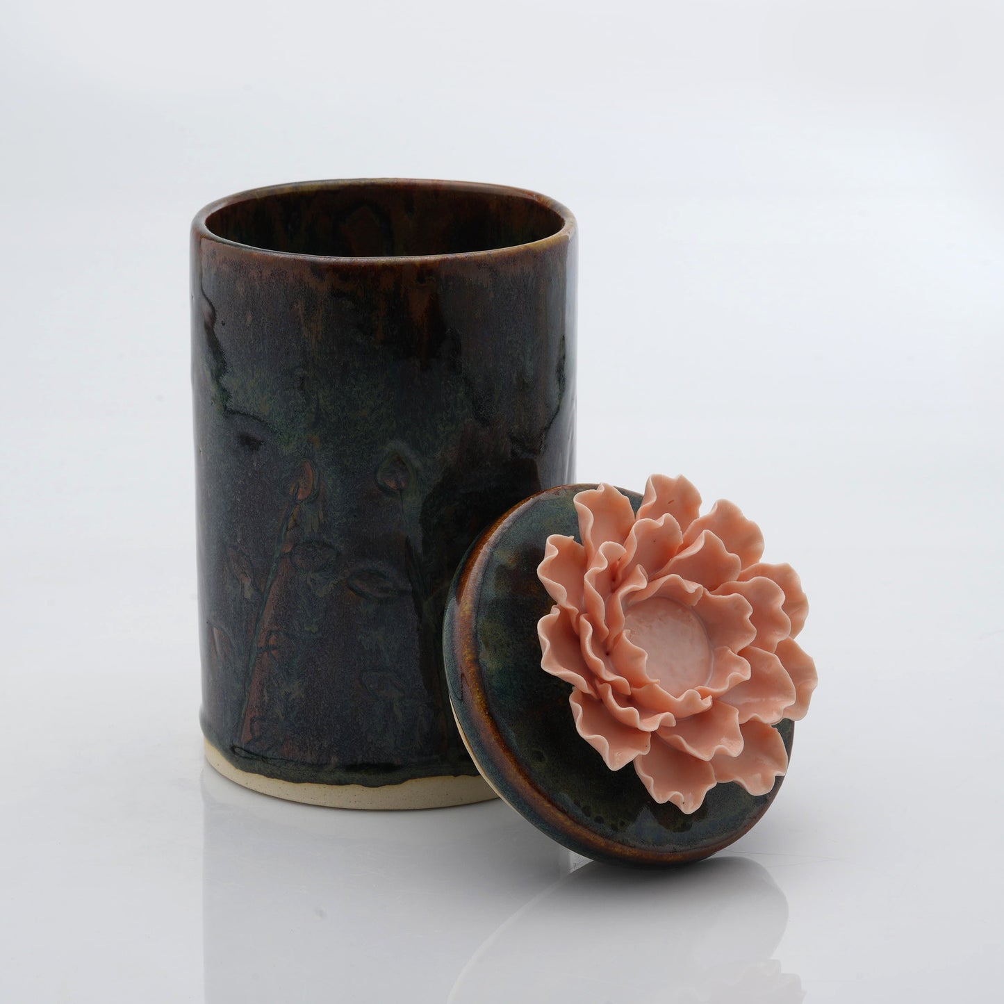 Peony Flower Candle Jar