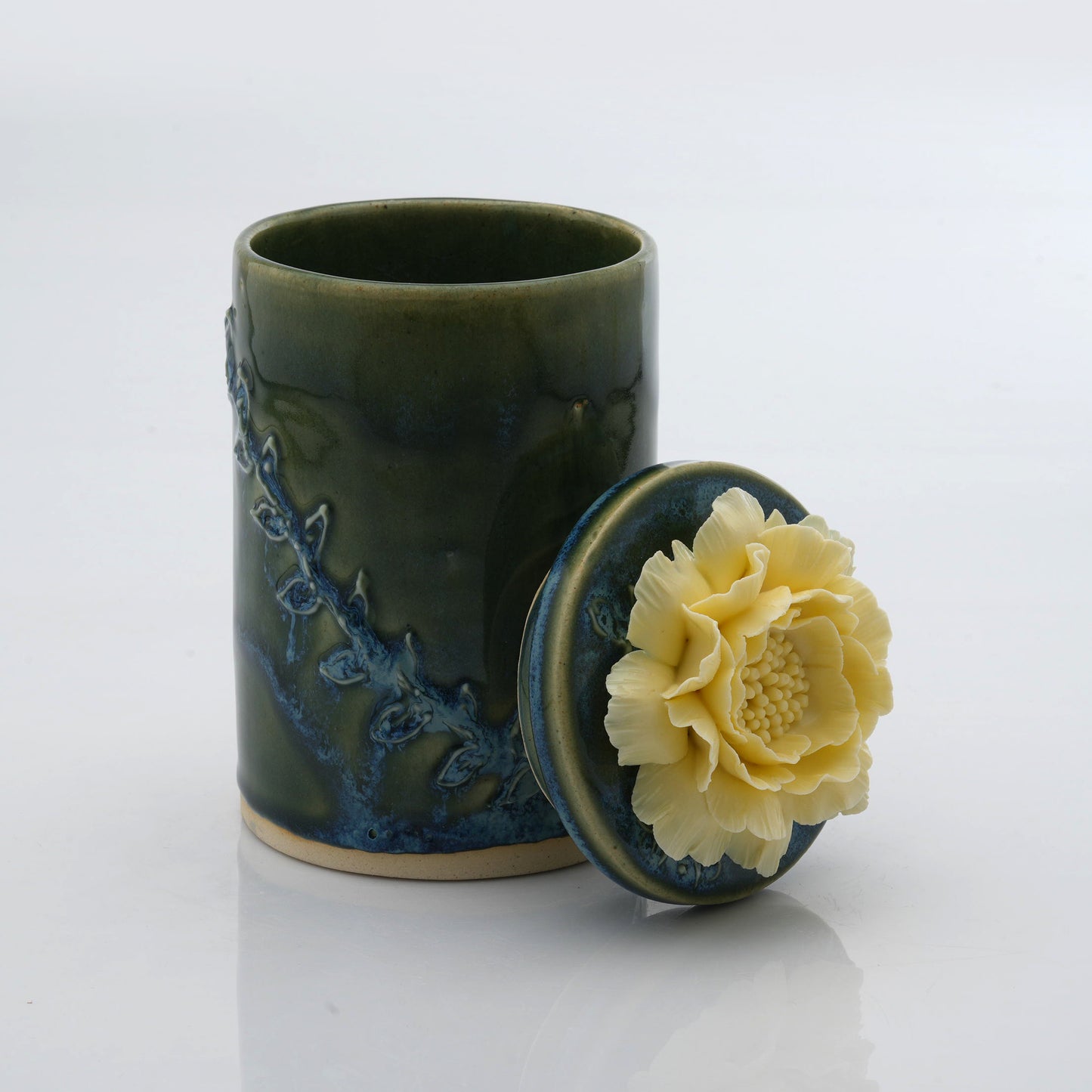 Peony Flower Candle Jar