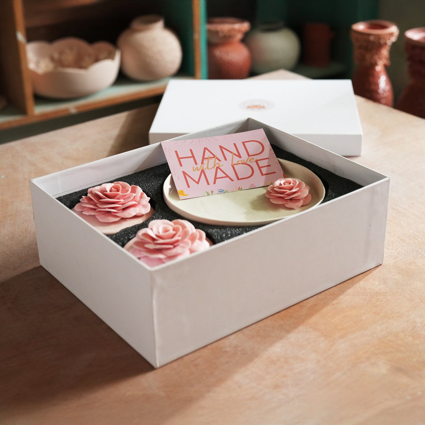 Pink Roses Gift Set