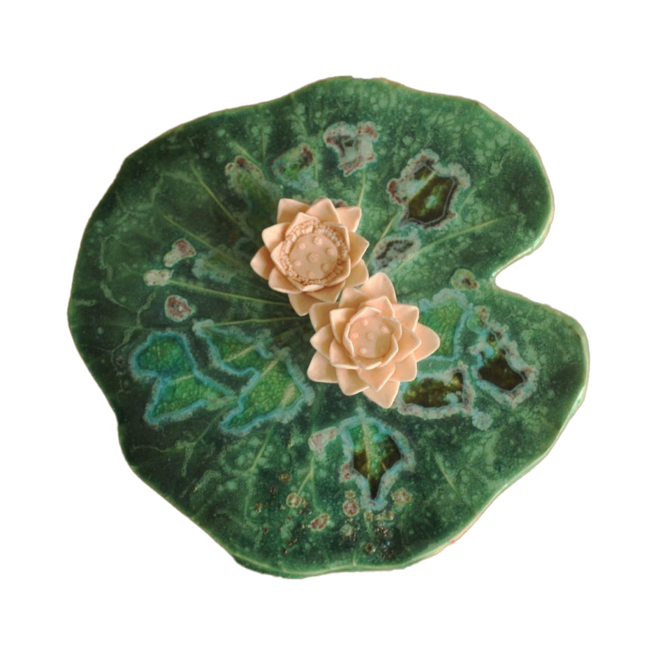 Twin Bloom Wall Flower Plate