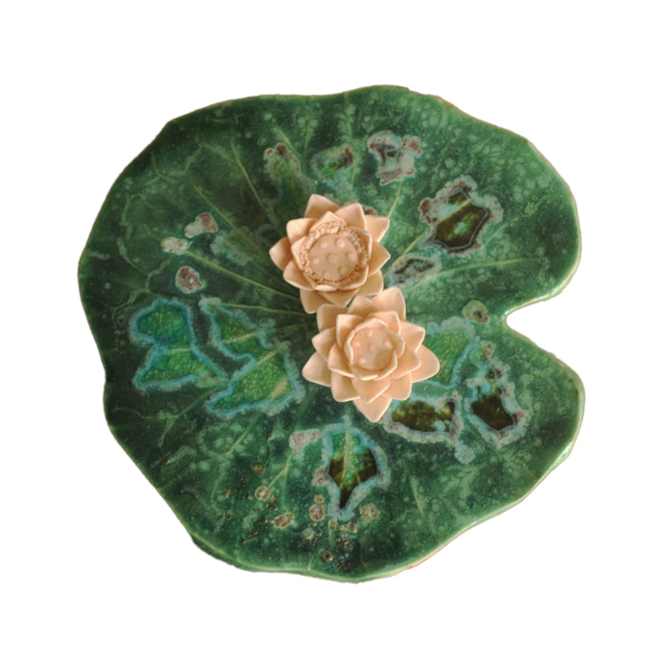 Twin Bloom Wall Flower Plate