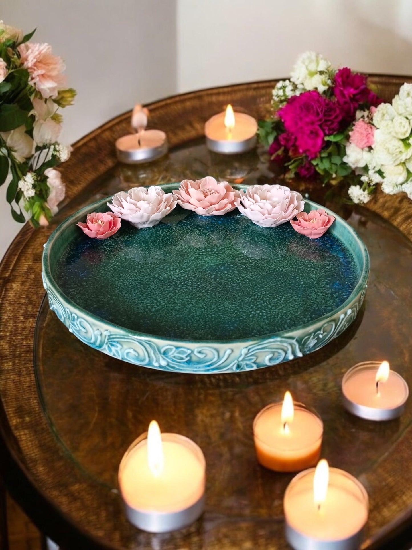 Peony Platter