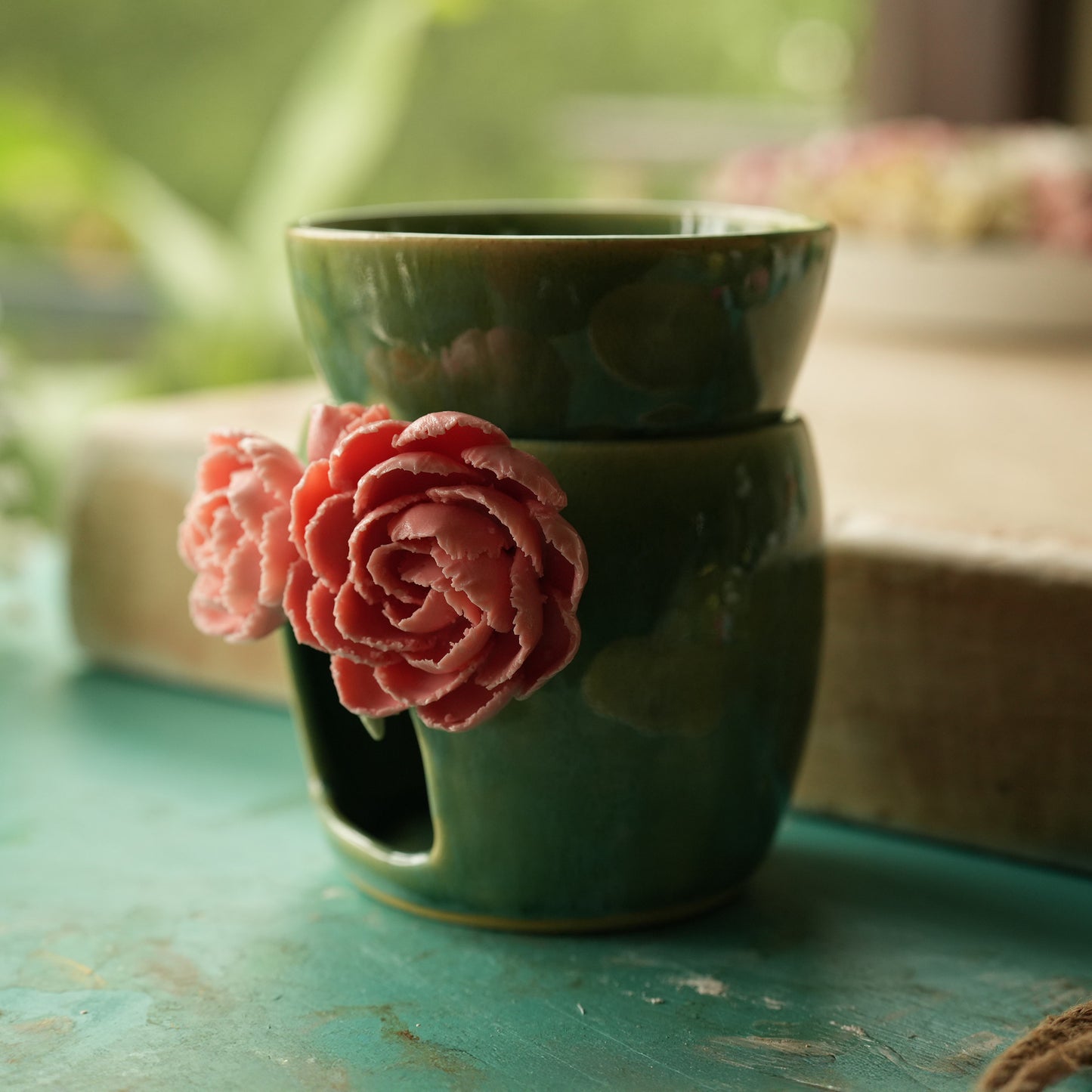 Floral Ceramic Oil Diffuser