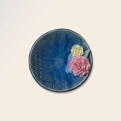 Rose Flower Crystal & Oil Holder