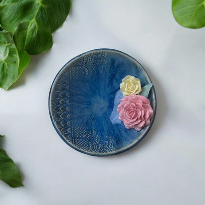 Rose Flower Crystal & Oil Holder