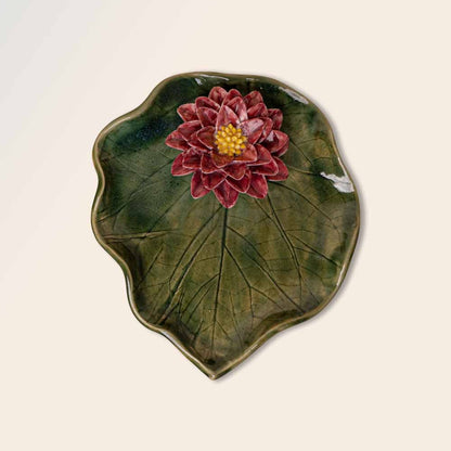Poinsettia Leaf Plate
