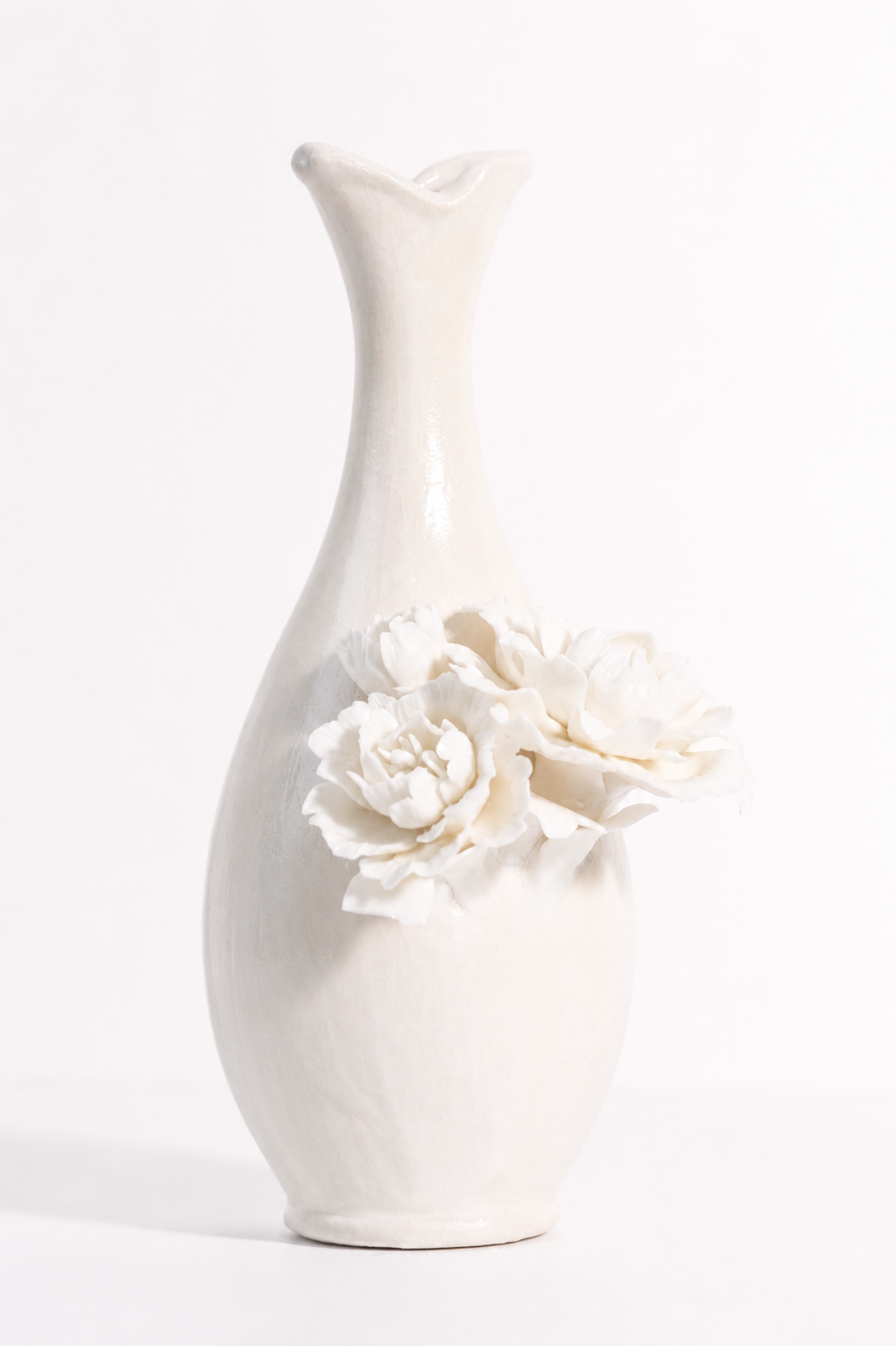 White Curve Vase