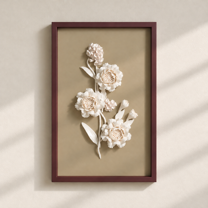Floral Cluster Wall Frame
