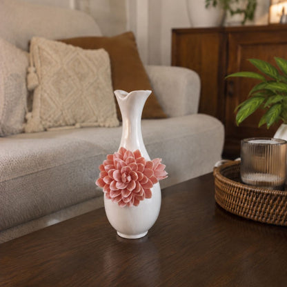 Blush Dahlia Vase