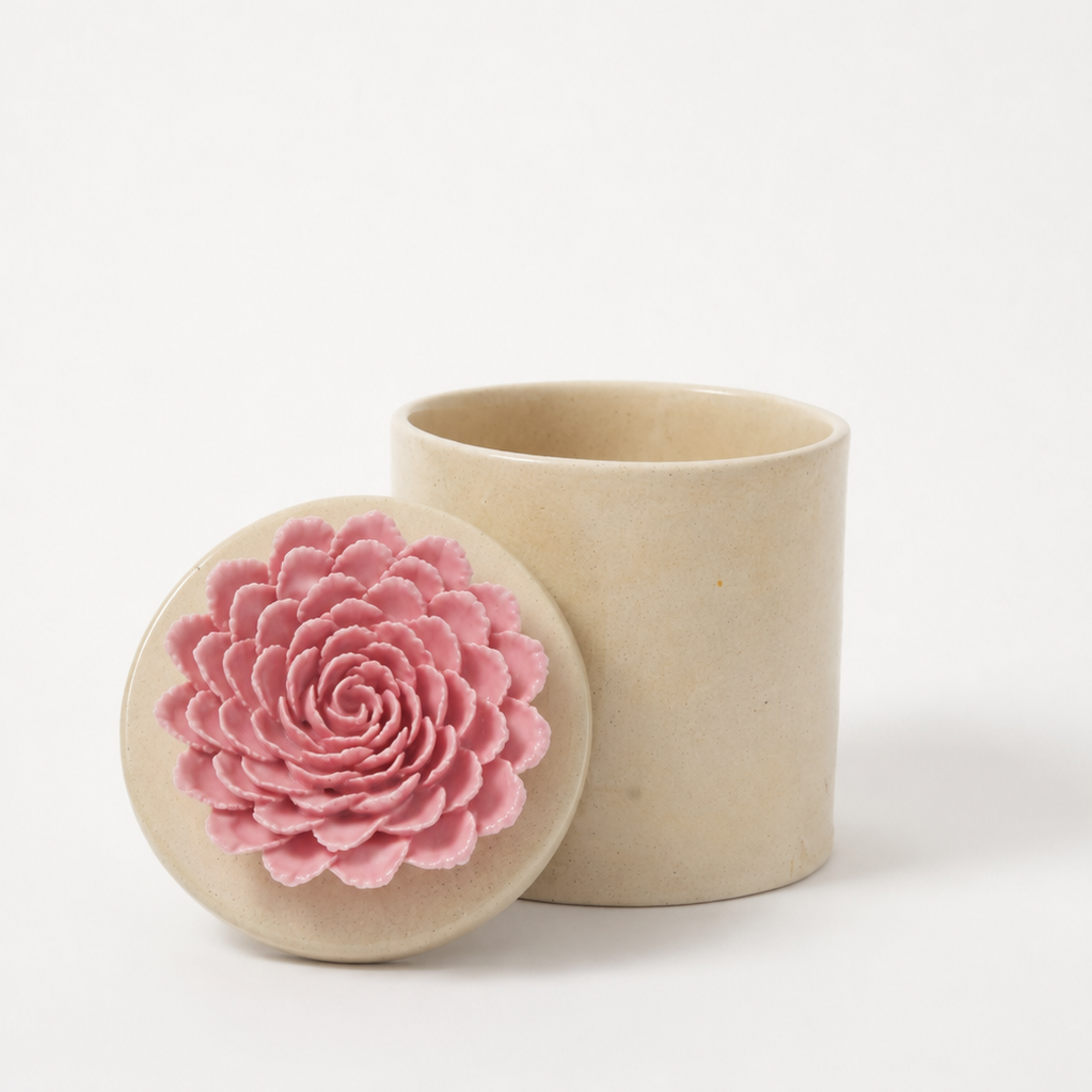 Blush Bloom Candle Jar