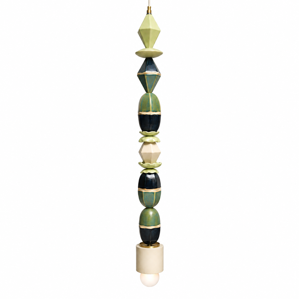Ornate Totem Pendant Lamp