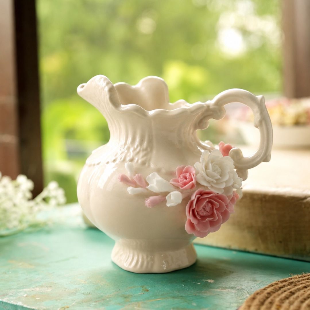 Floral Garden Jug Vase