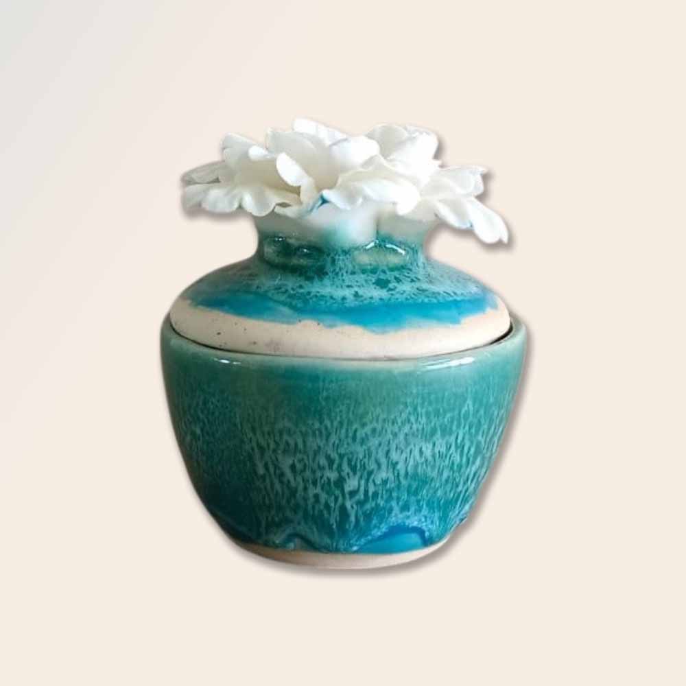 Gardenia Flower Candle Jar
