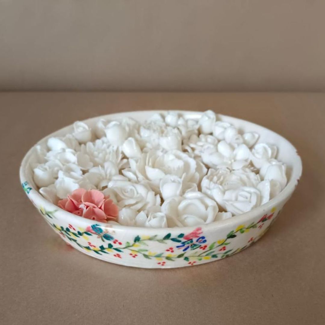 Painted Bloom Flower Tub