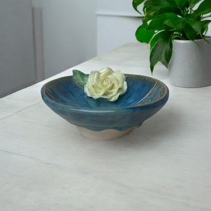 Rose Flower Crystal & Oil Holder