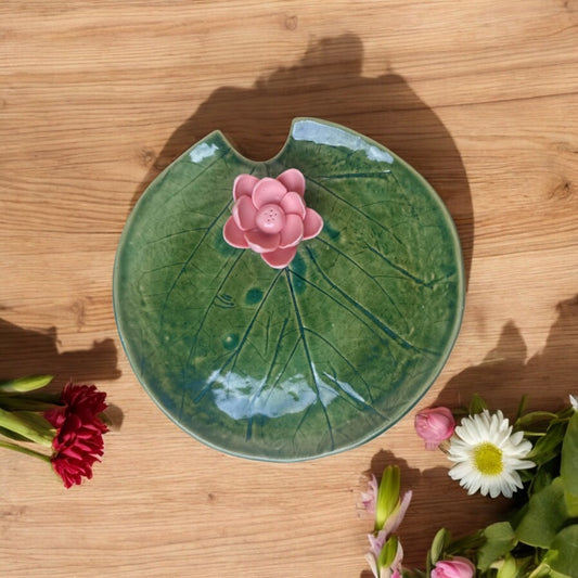 Poppy Flowers Pooja Thali