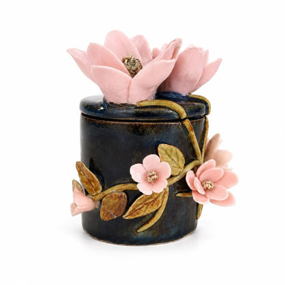 Midnight Bloom Candle Jar