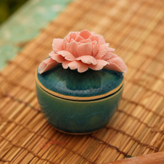 Gardenia Flower Candle Jar