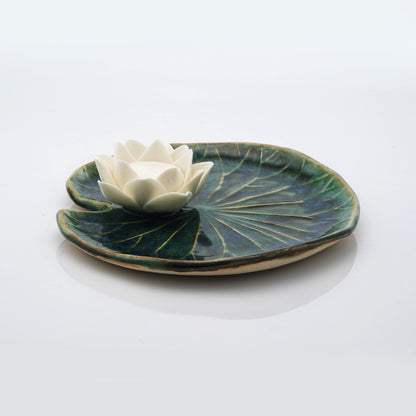 Lotus Leaf Tea Light Candle Holder