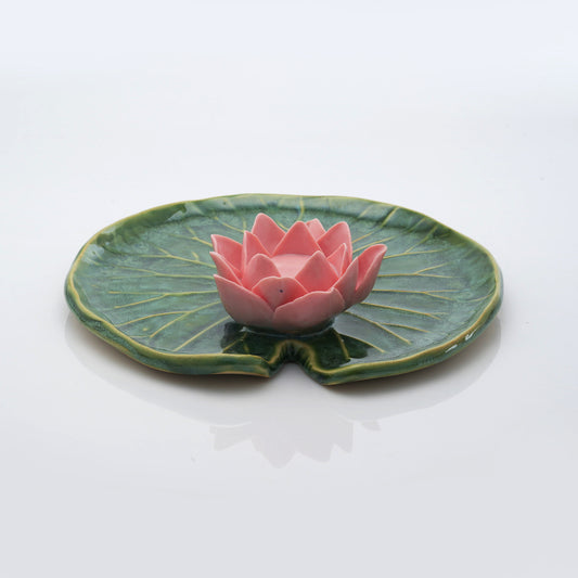 Lotus Leaf Tea Light Candle Holder