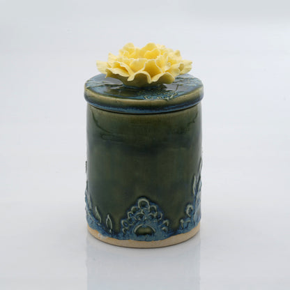 Peony Flower Candle Jar