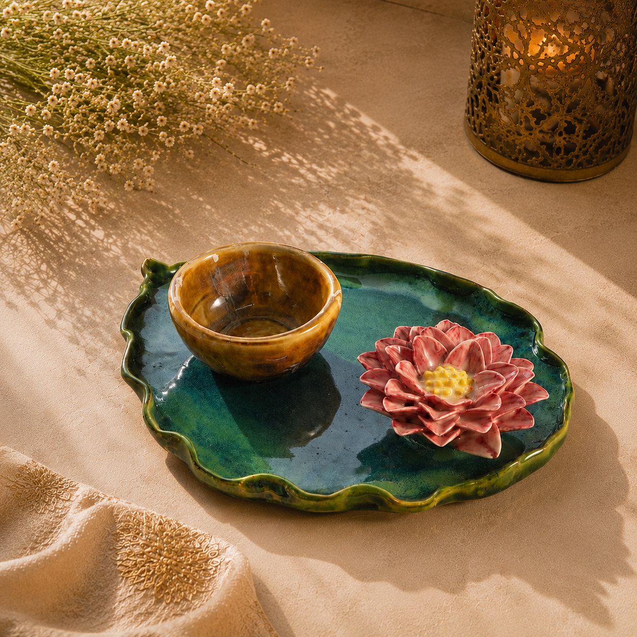 Garden Petal Leaf Plate Gift Hamper