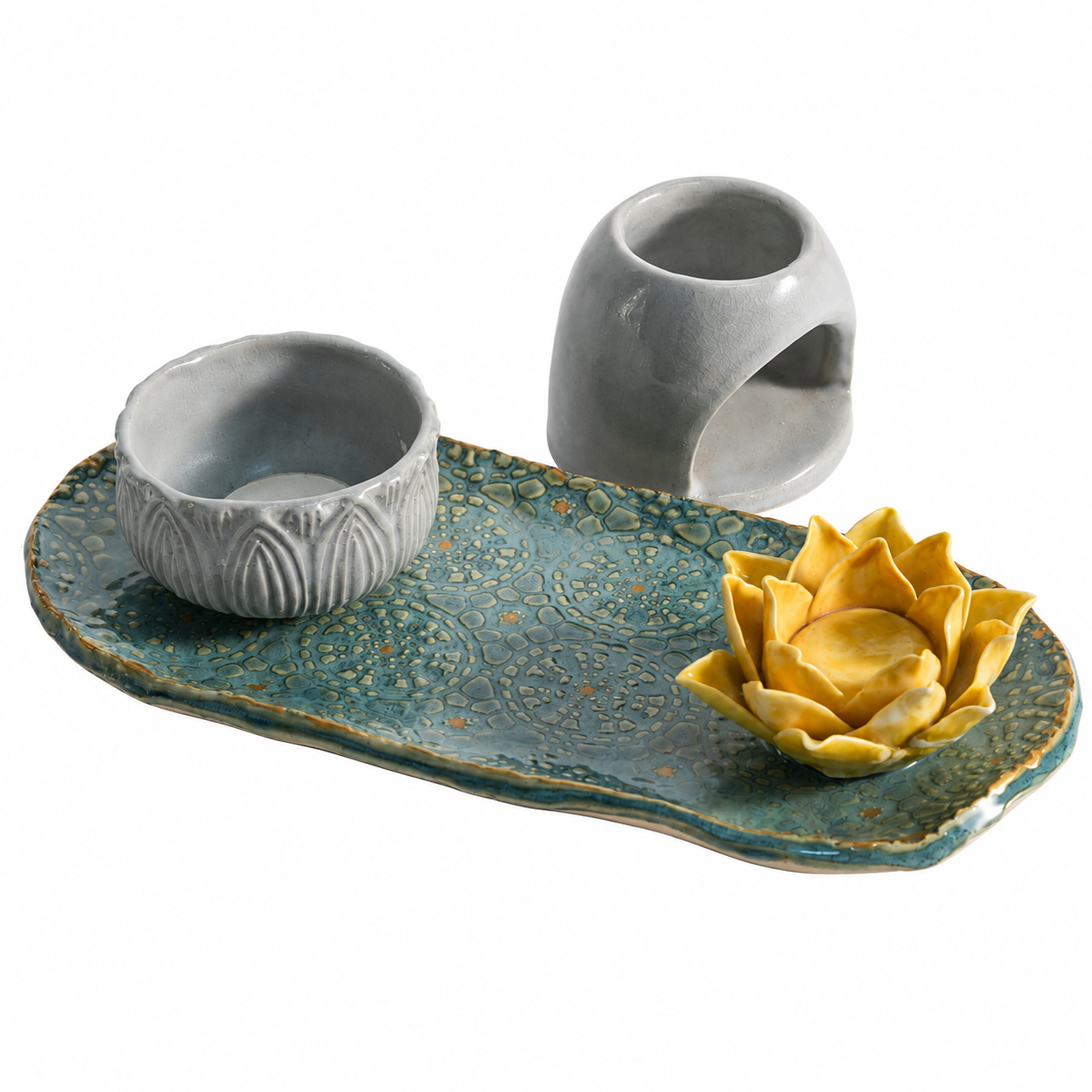 Golden Petal Plate Gift Hamper