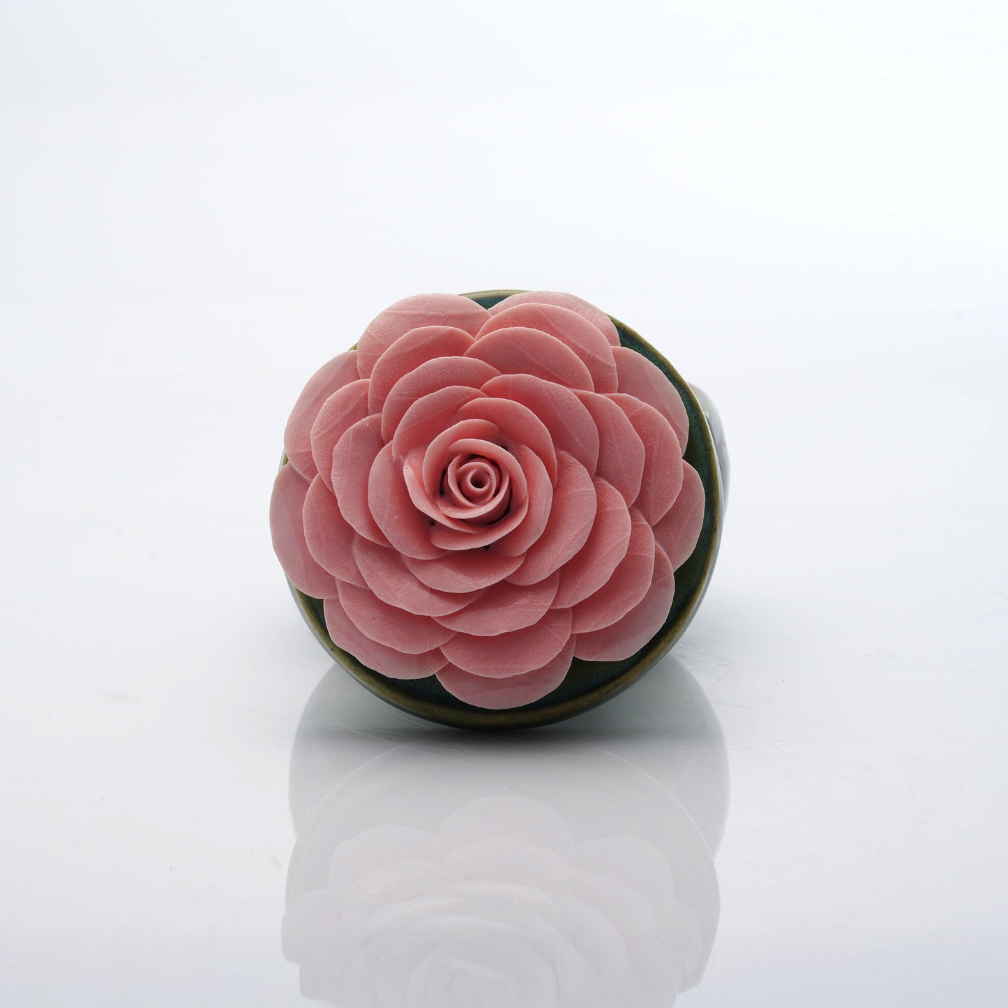 Rose Flower Candle Jar
