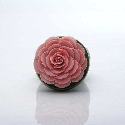 Rose Flower Candle Jar