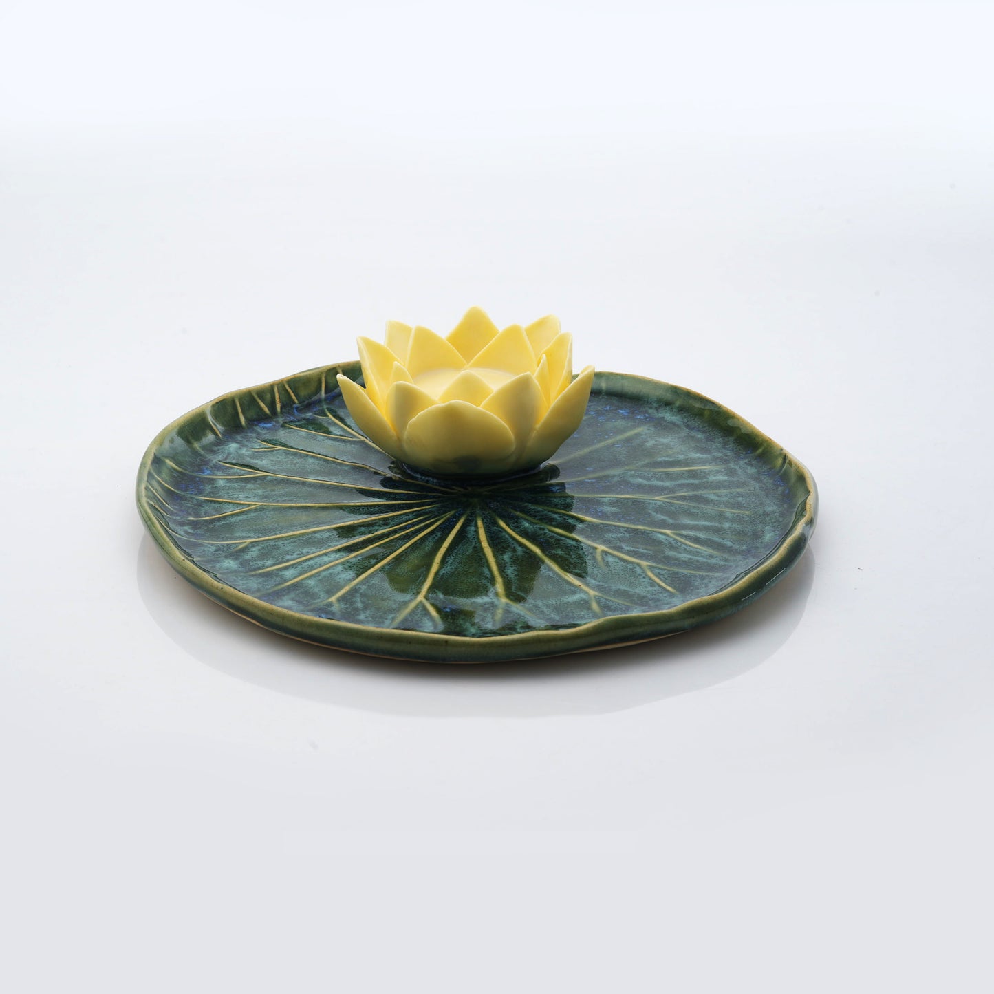 Lotus Leaf Tea Light Candle Holder