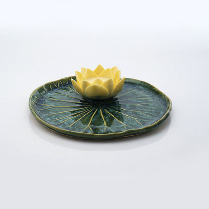 Lotus Leaf Tea Light Candle Holder
