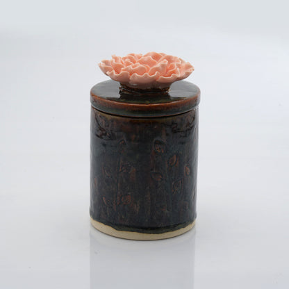 Peony Flower Candle Jar