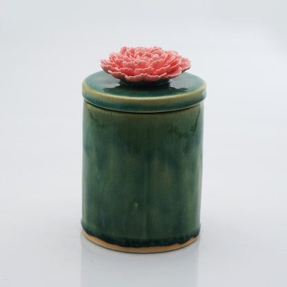Peony Flower Candle Jar